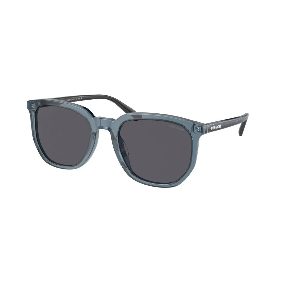 HC 8384 U Cl911 Transparent Blue So 579487 Size 55 Sunglasses by Coach