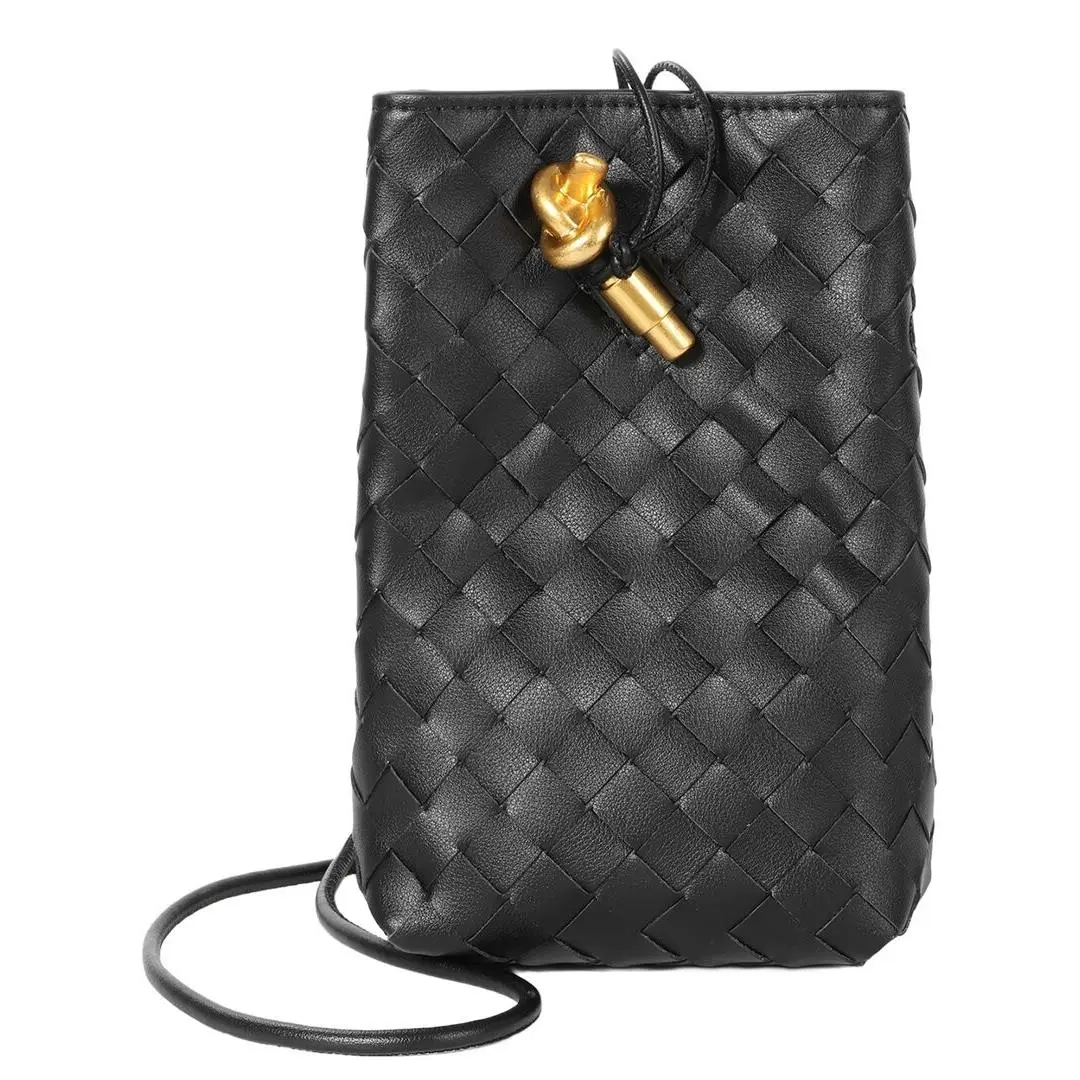Tiffany Fred Paris Handwoven Leather Mini Bucket Bag Women`s Black by Coach