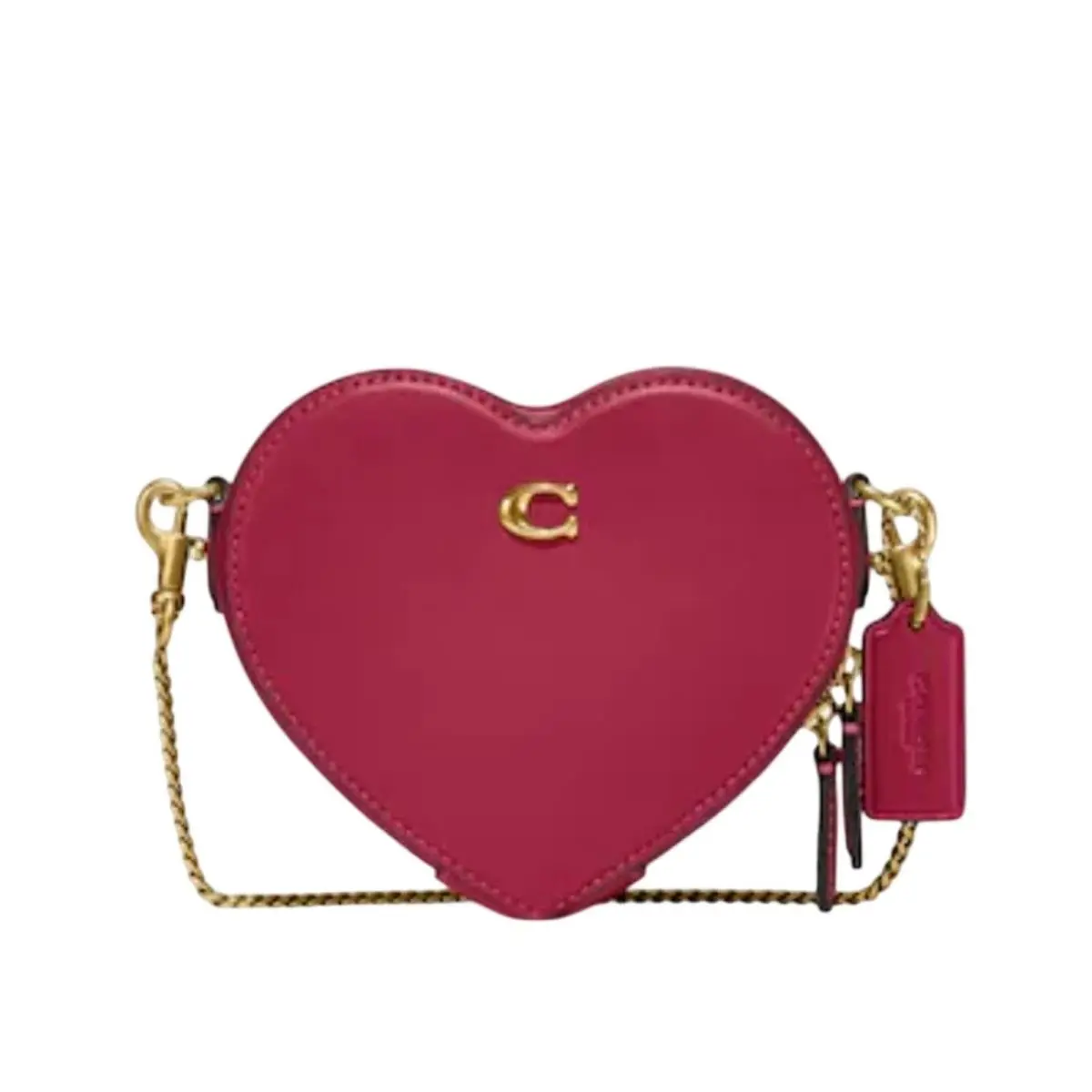 Red Heart Leather Crossbody 14 Mini Purse Bestseller by Coach