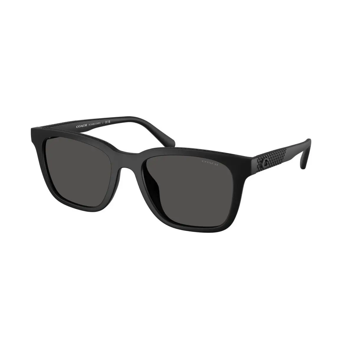 HC 8426 U Matte Black / Grey Solid 500287 Size 54 Sunglasses by Coach
