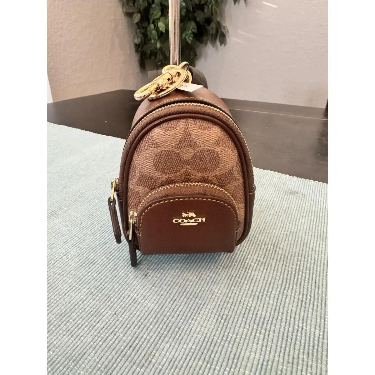 Mini Court Backpack Bag Charm by Coach