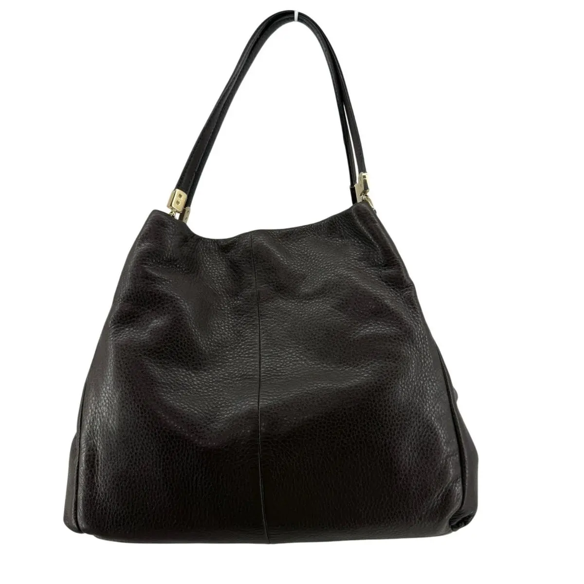 Madison Leather Small Phoebe Shoulder Bag Pebble Gra by Coach