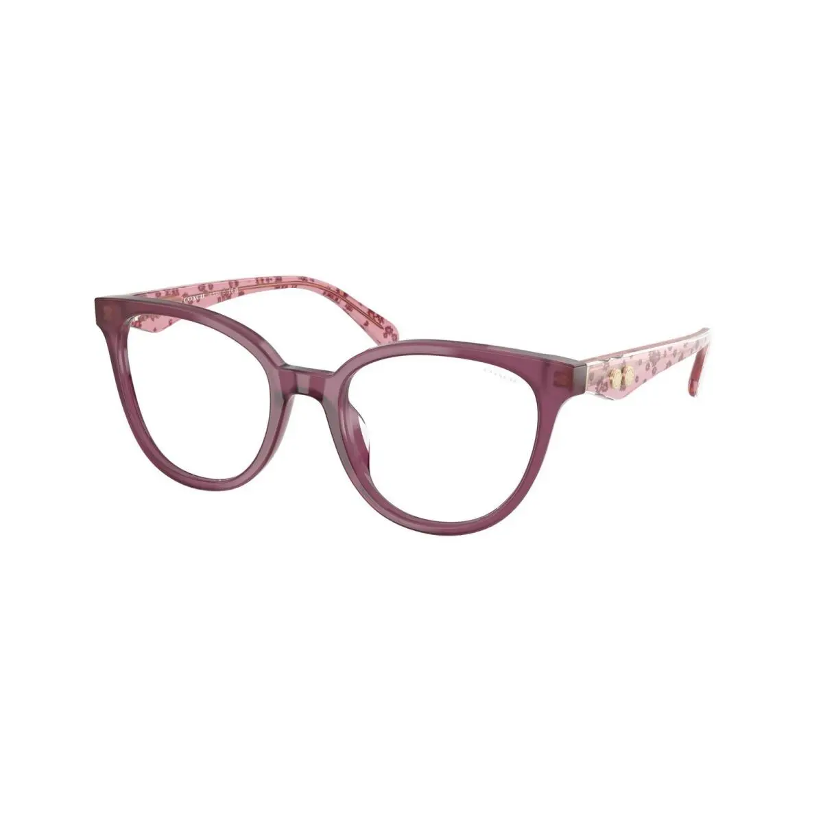 HC 6259 U Milky Purple / Clear Blue Light 5954SB Size 51 Eyeglasses by Coach