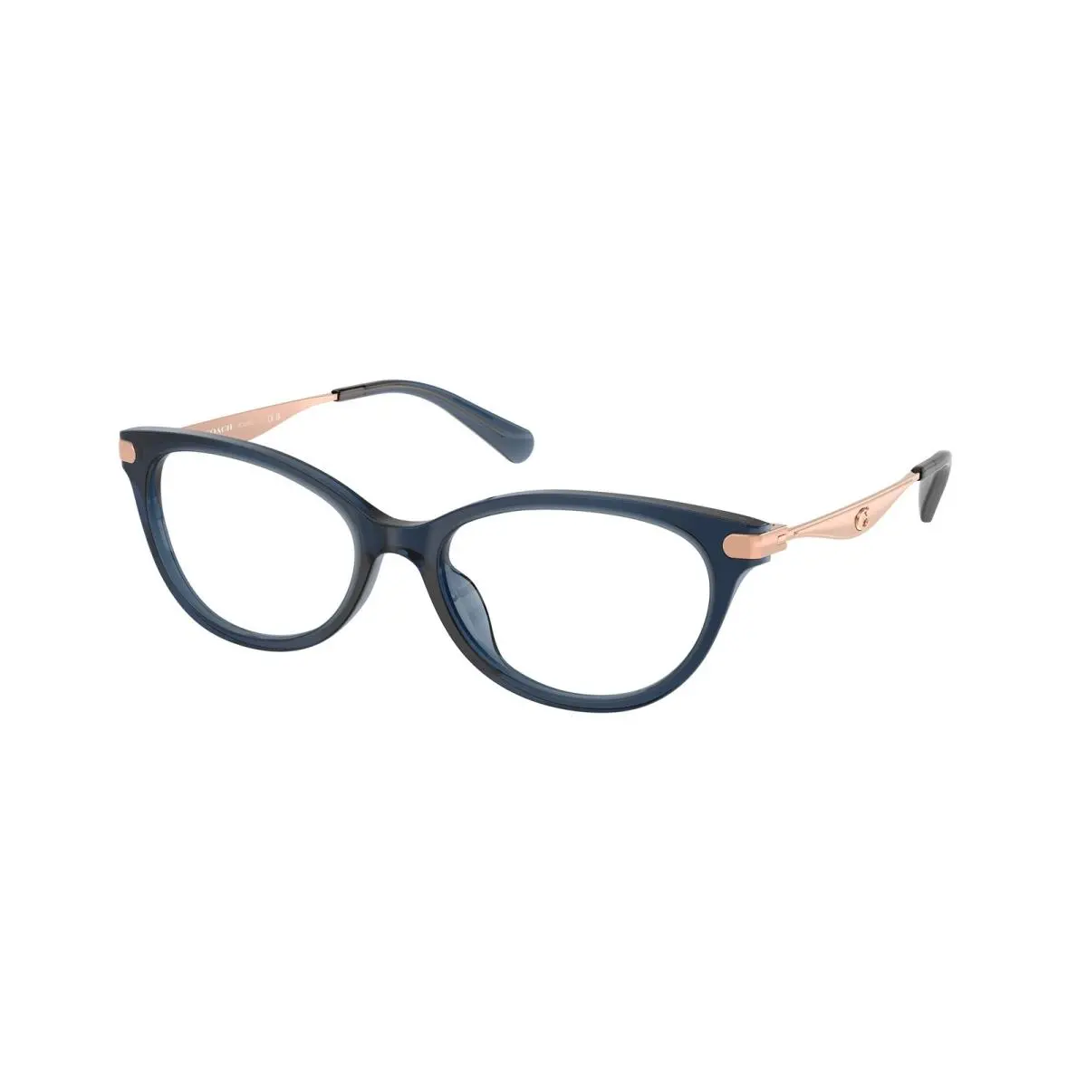 HC 6245 U Transparent Blue 5846 Size 53 Eyeglasses by Coach