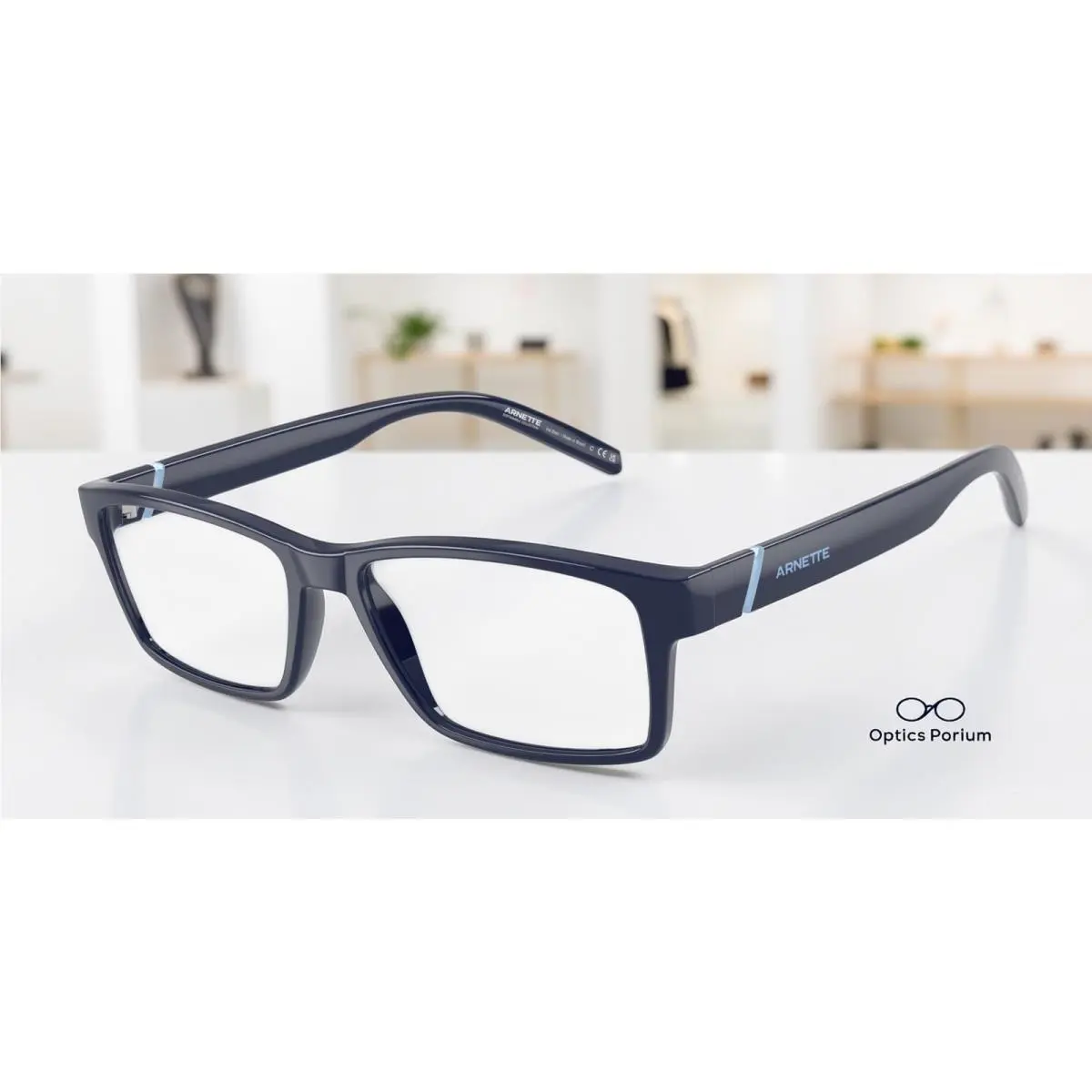 AN7179 2754 Leonardo Dark Blue Demo Lens 54 mm Men`s Eyeglasses by Arnette