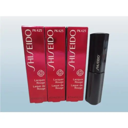 Lacquer Rouge PK425 0.2 OZ Box Lot OF 3 by Shiseido