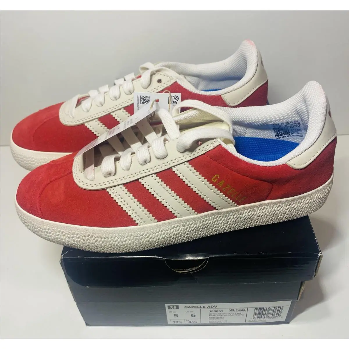 Adidas Gazelle Adv Skate Shoes Women Size 6 Men Size 5 Better Scarlet Red
