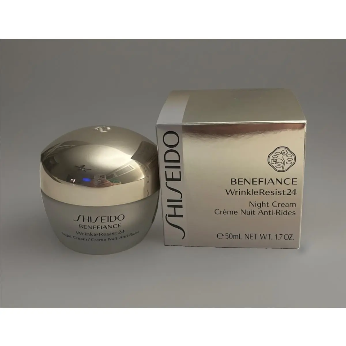 Benefiance WrinkleResist24 Night Cream Full Size 1.7oz /50ml by Shiseido