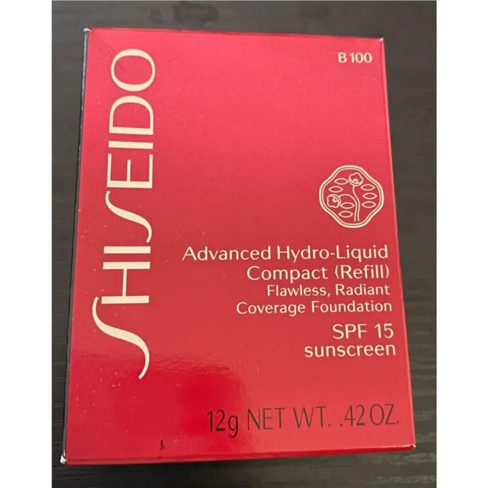 10PC  Advanced Hydro-liquid Compact Refill B100 Very Deep Beige Spf 15 by Shiseido