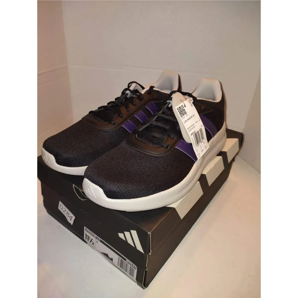 Adidas shoes - Lite Racer 4.0 - Lite Racer - JR8543 - Black (UPC: 197621983420) 6
