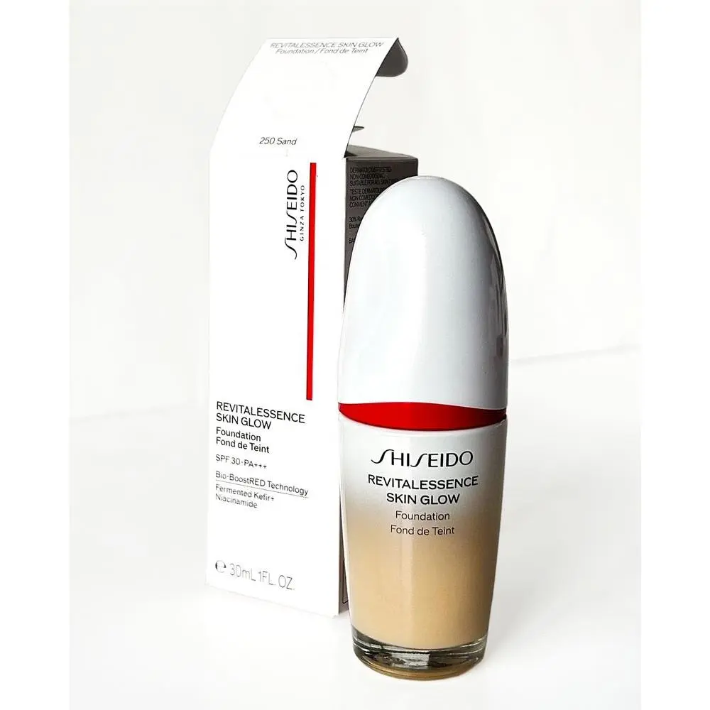 Revitalessence Skin Glow Foundation Spf 30 250 Sand 1 oz Fresh by Shiseido