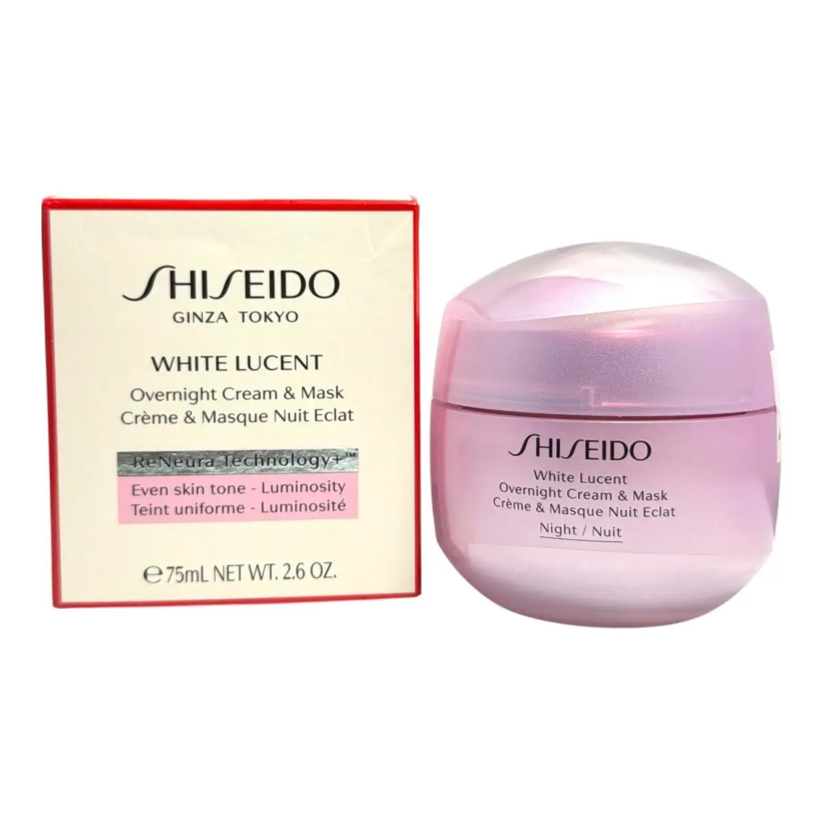 White Lucent Overnight Cream Mask 75ml/2.6fl.oz by Shiseido