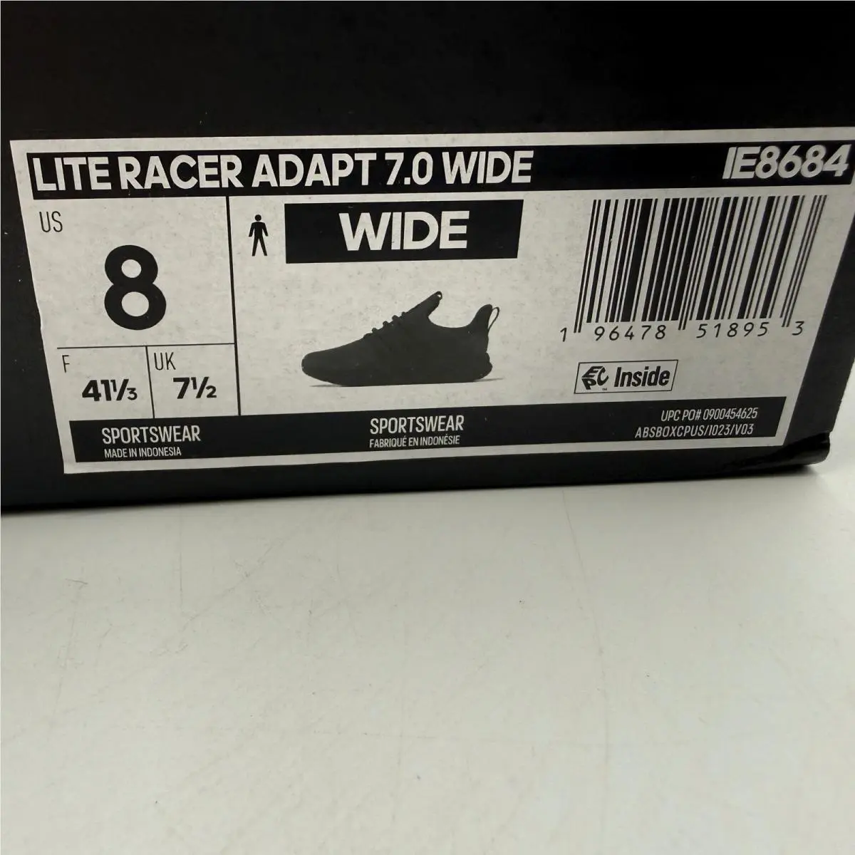 Adidas shoes - Lite Racer Adapt 7.0 Wide - Black 5