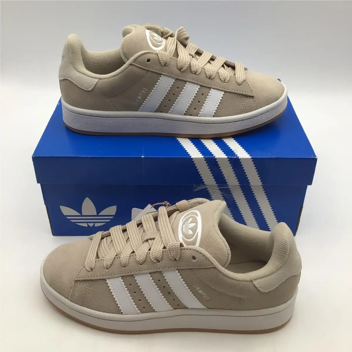 Campus 00s J Kids Beige Suede Casual Sneakers Shoes JI4461 Size 6 by Adidas