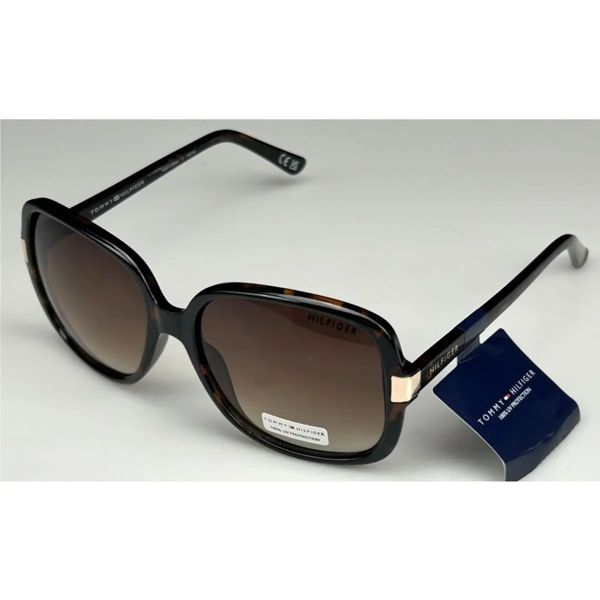 Women`s 59mm Tortoise Frame Brown Lens Sunglasses WP OL633 by Tommy Hilfiger