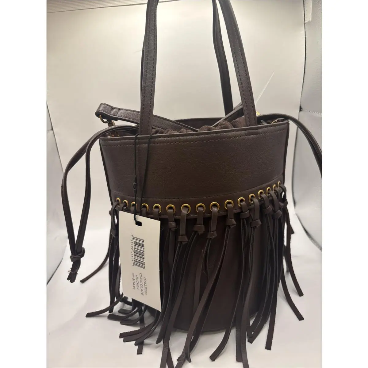 Brown Fringe Shoulder Bag by Steve Madden
