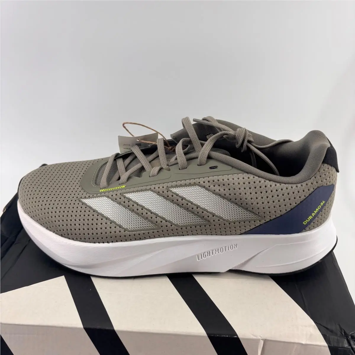 Duramo SL M Running Shoes Mens 9.5 Olive Grey IF9484 Lightmotion by Adidas