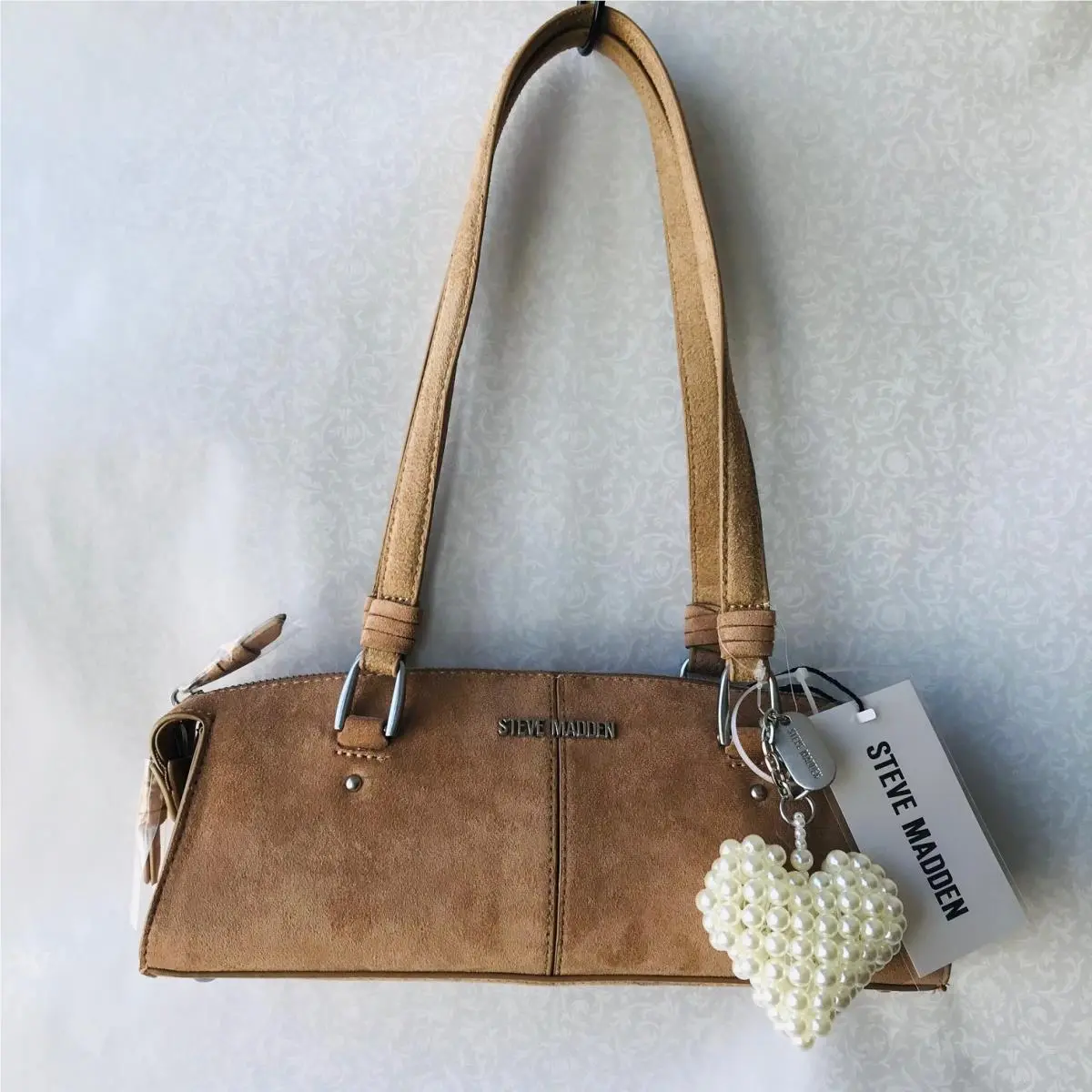 Latte Bfulton Shoulder Bag Suede by Steve Madden