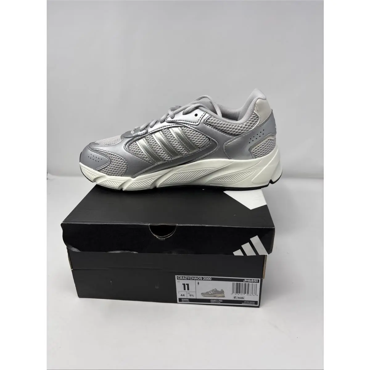 /crazychaos 2000 Lace Up Womens Sz 11 Grey-silver Sneakers JH6851 New by Adidas