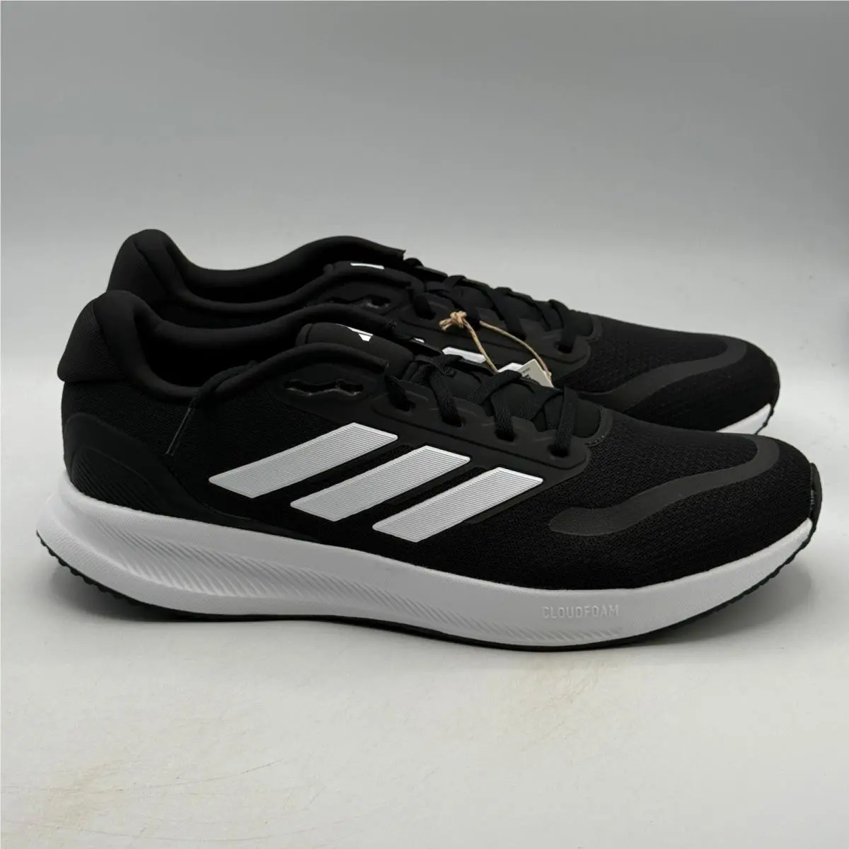 Adidas Runfalcon 5 Wide Shoes Mens Size 11.5 Black White Running IE0552