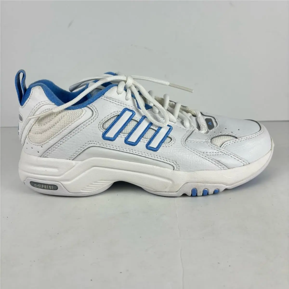 Vtg  B49 Trainer White Blue Running Shoes Women`s 8 Deadstock Nos by Adidas