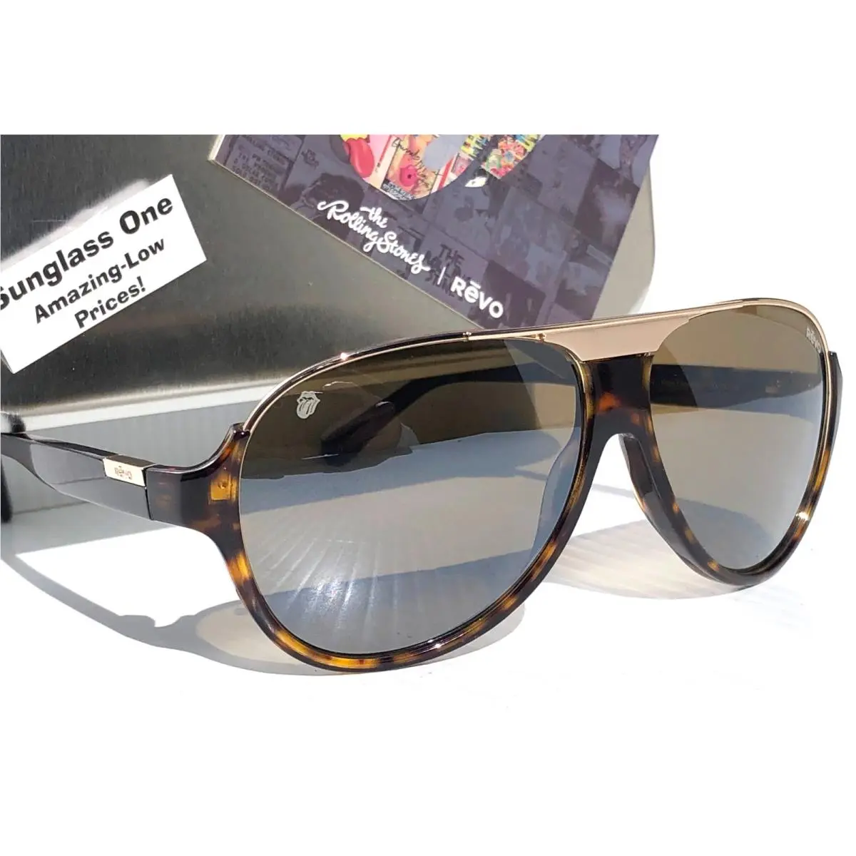 Rolling Stones Ruby Tuesday Tortoise Polarized Terra Sunglass 7121 02 BR by Revo