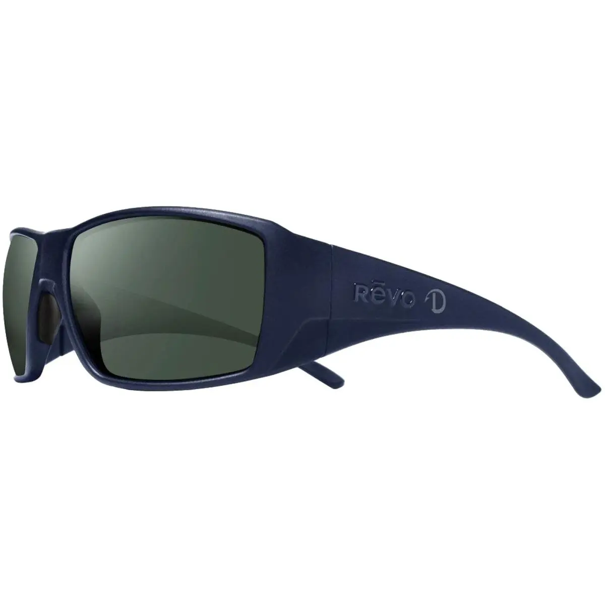 Dune G Men`s Polarized Navy Wrap Sunglasses w Rubber Insrt 122505SG50 Italy by Revo