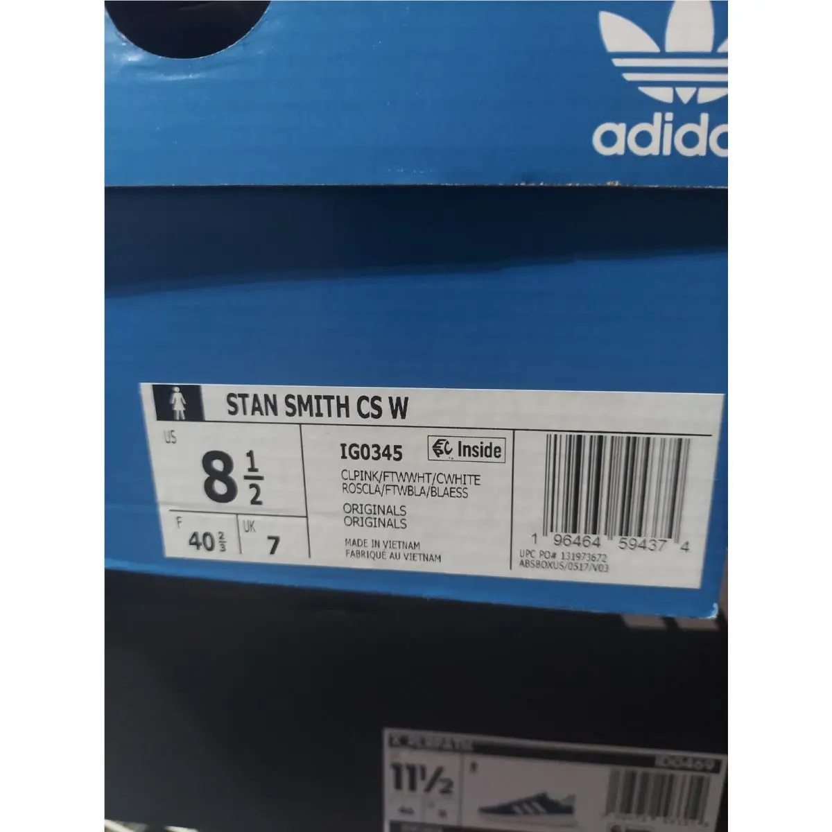 Adidas shoes - Stan Smith CS - Stan Smith - IG0345 - Pink (UPC: 196464594374) 3