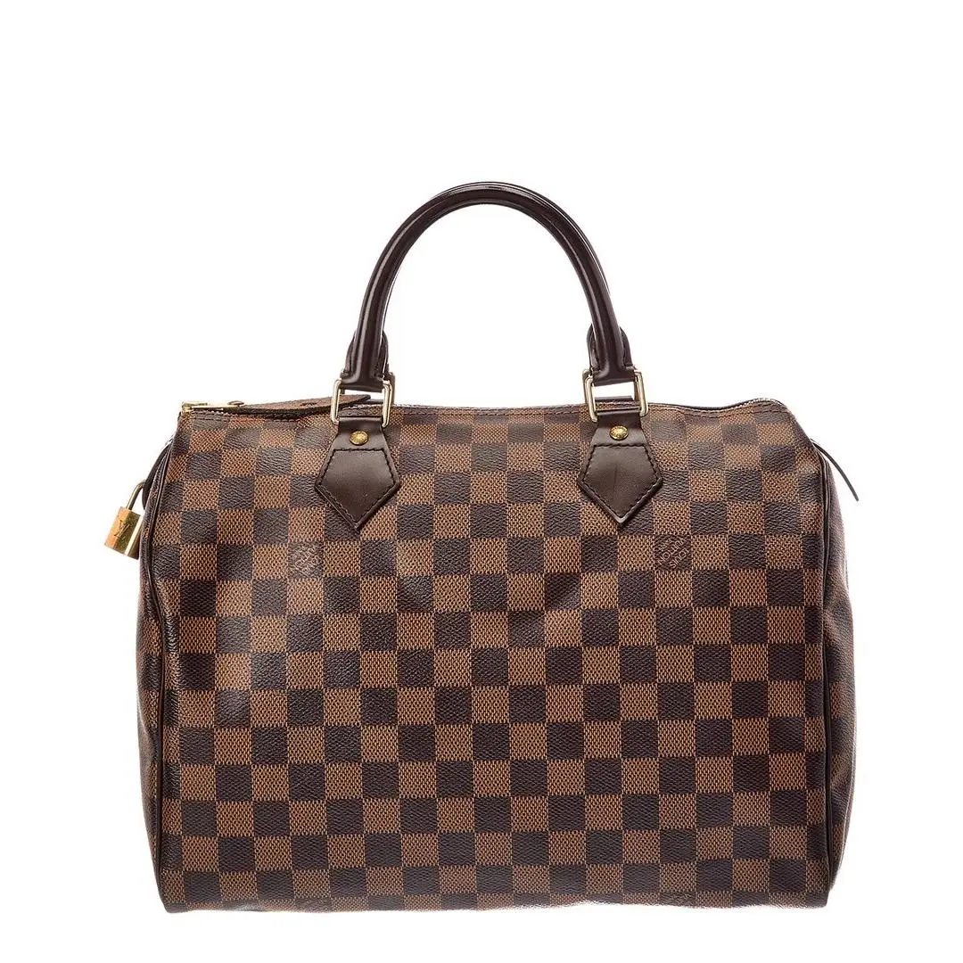 Brown Damier Ebene Canvas Speedy 30 Pre-loved Women`s by Louis Vuitton