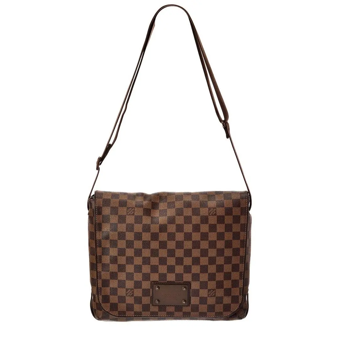 Brown Damier Ebene Coated Canvas Brooklyn Mm Pre-loved by Louis Vuitton