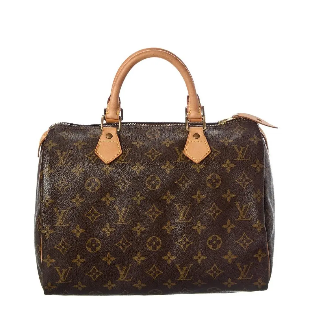 Brown Monogram Coated Canvas Speedy 30 Pre-loved by Louis Vuitton