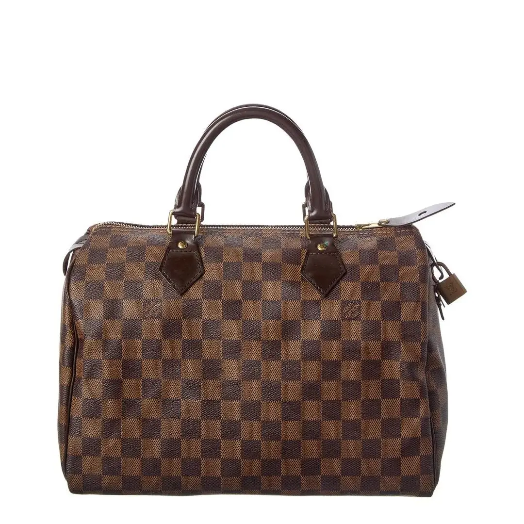 Brown Damier Ebene Coated Canvas Speedy 30 Pre-loved by Louis Vuitton