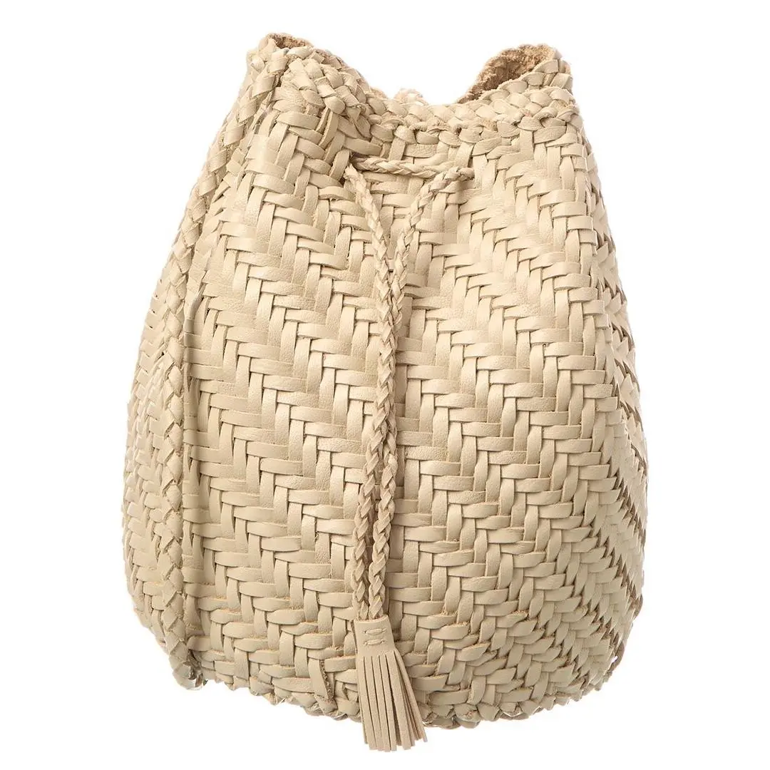 Louis Vuitton Dragon Diffusion Pompom Double Jump Leather Crossbody Women`s Beige