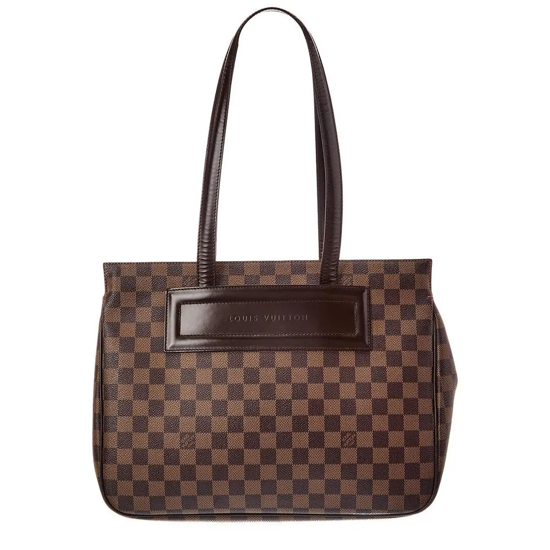 Brown Damier Ebene Coated Canvas Parioli Pm Pre-loved by Louis Vuitton