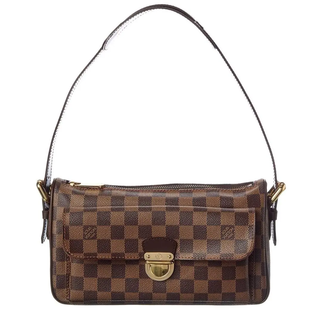 Brown Damier Ebene Coated Canvas Ravello Pre-loved by Louis Vuitton