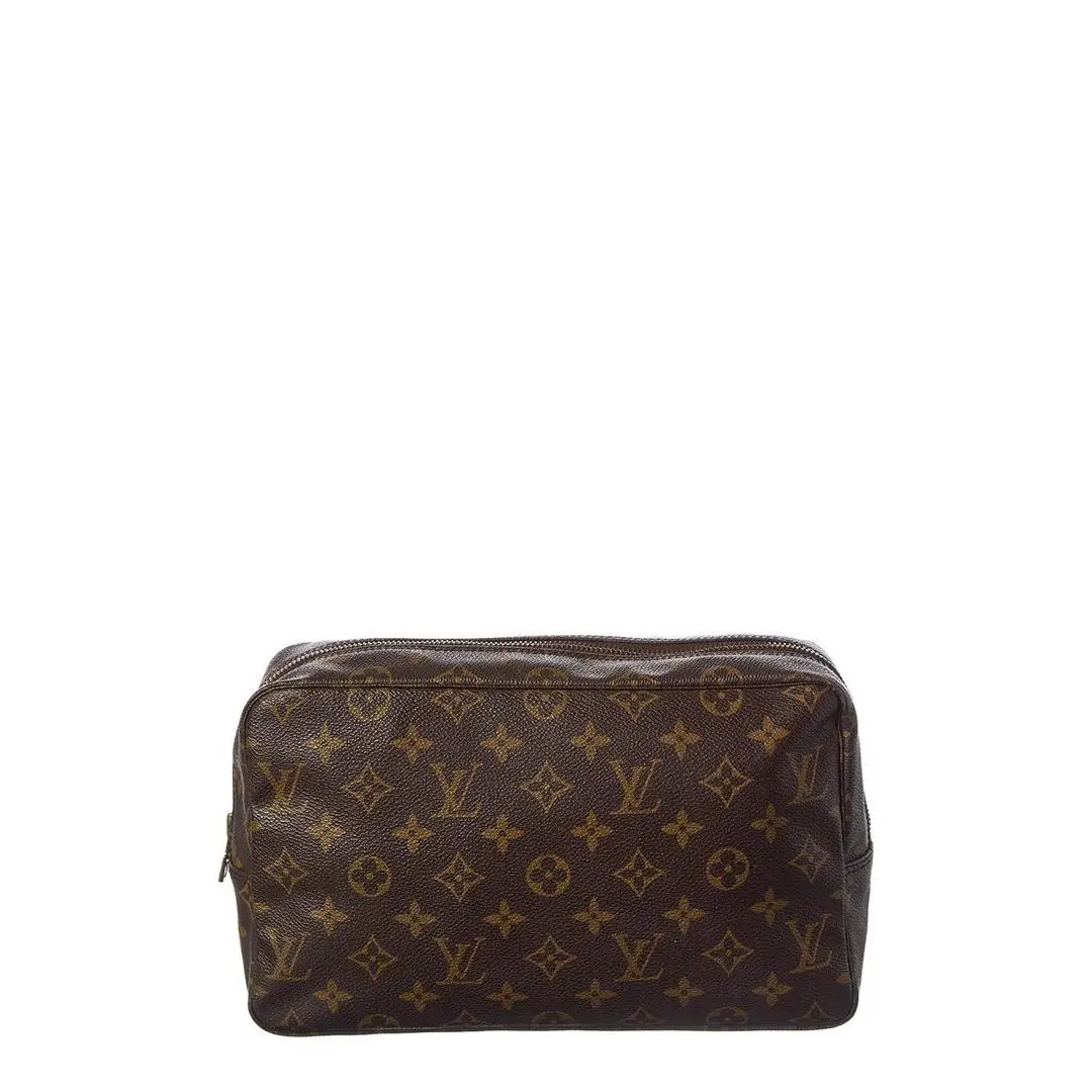 Brown Monogram Coated Canvas Trousse Toilette 28 by Louis Vuitton