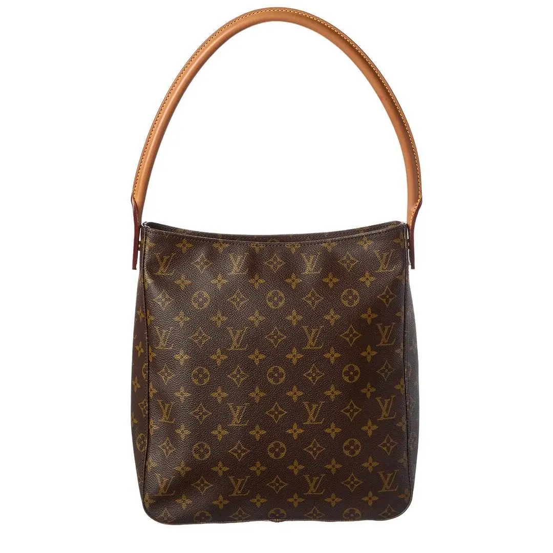 Brown Monogram Coated Canvas Looping Gm Pre-loved by Louis Vuitton