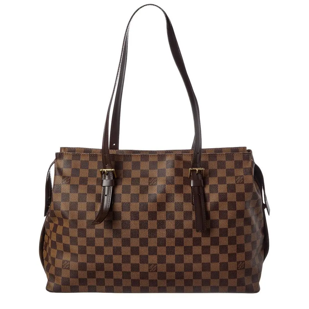 Brown Damier Ebene Coated Canvas Chelsea Pre-loved by Louis Vuitton