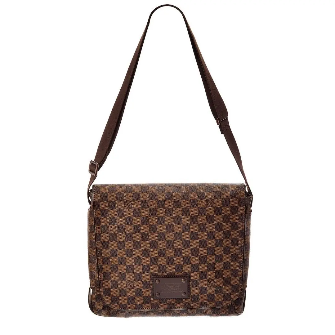 Brown Damier Ebene Canvas Brooklyn Mm Pre-loved by Louis Vuitton