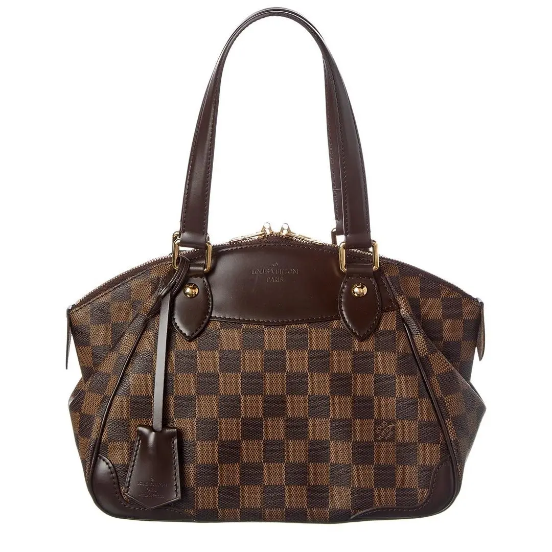 Brown Damier Ebene Coated Canvas Verona Pm Pre-loved by Louis Vuitton