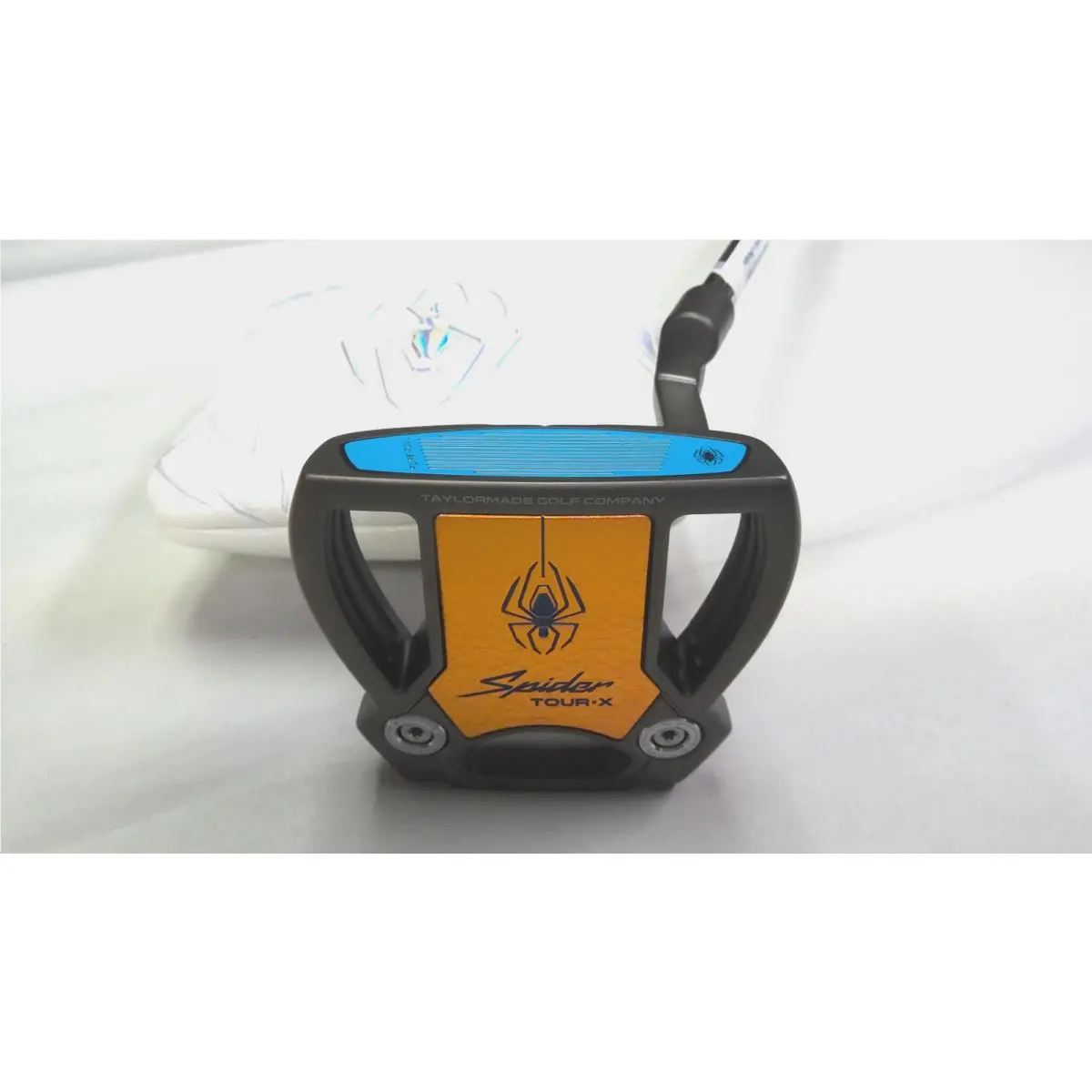 Taylormade Myspider Tour X Custom Torched Putter / Gunmetal Blue Orange / 35