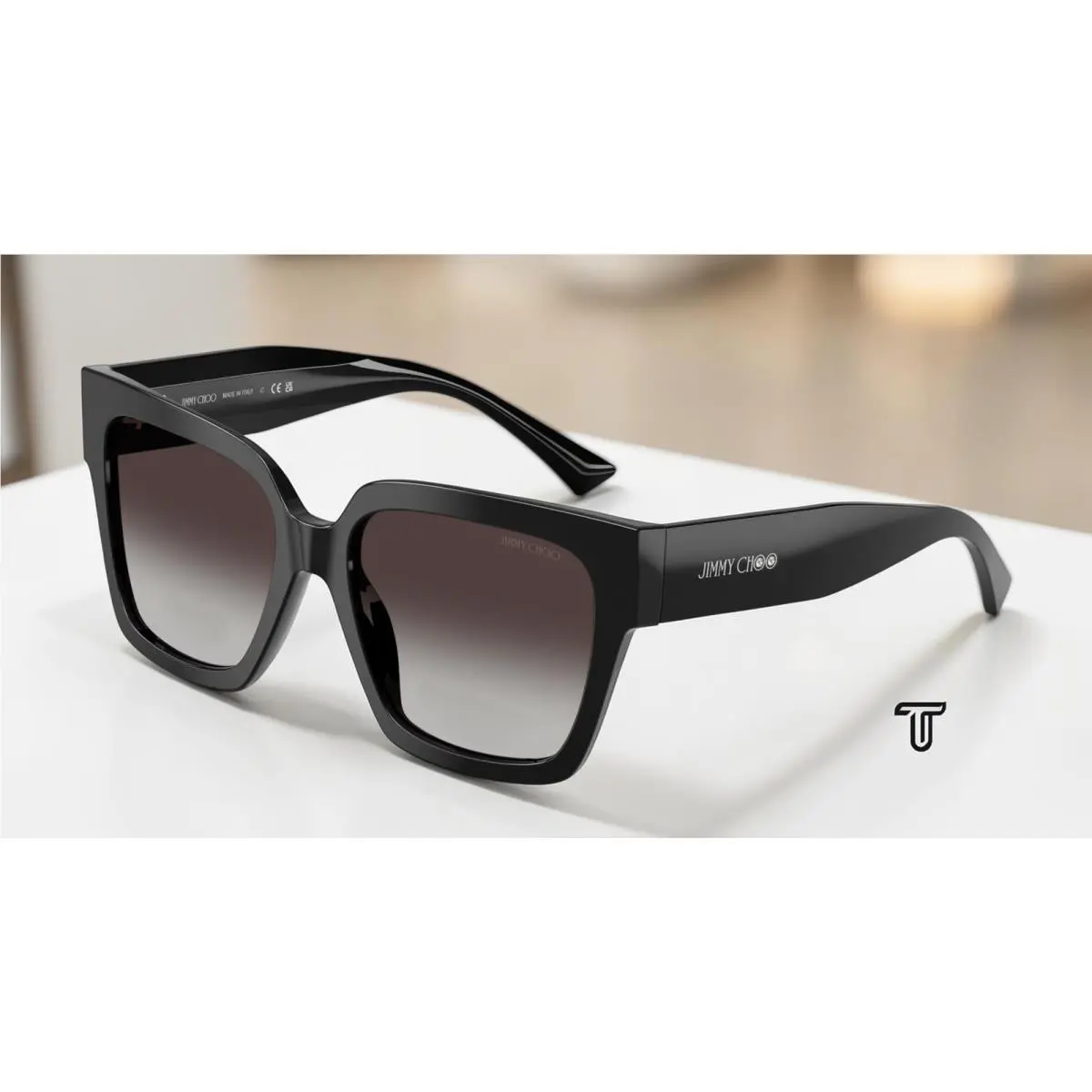 JC5047B 50008G Black Gradient Gray 54 mm Women`s Sunglasses by Jimmy Choo