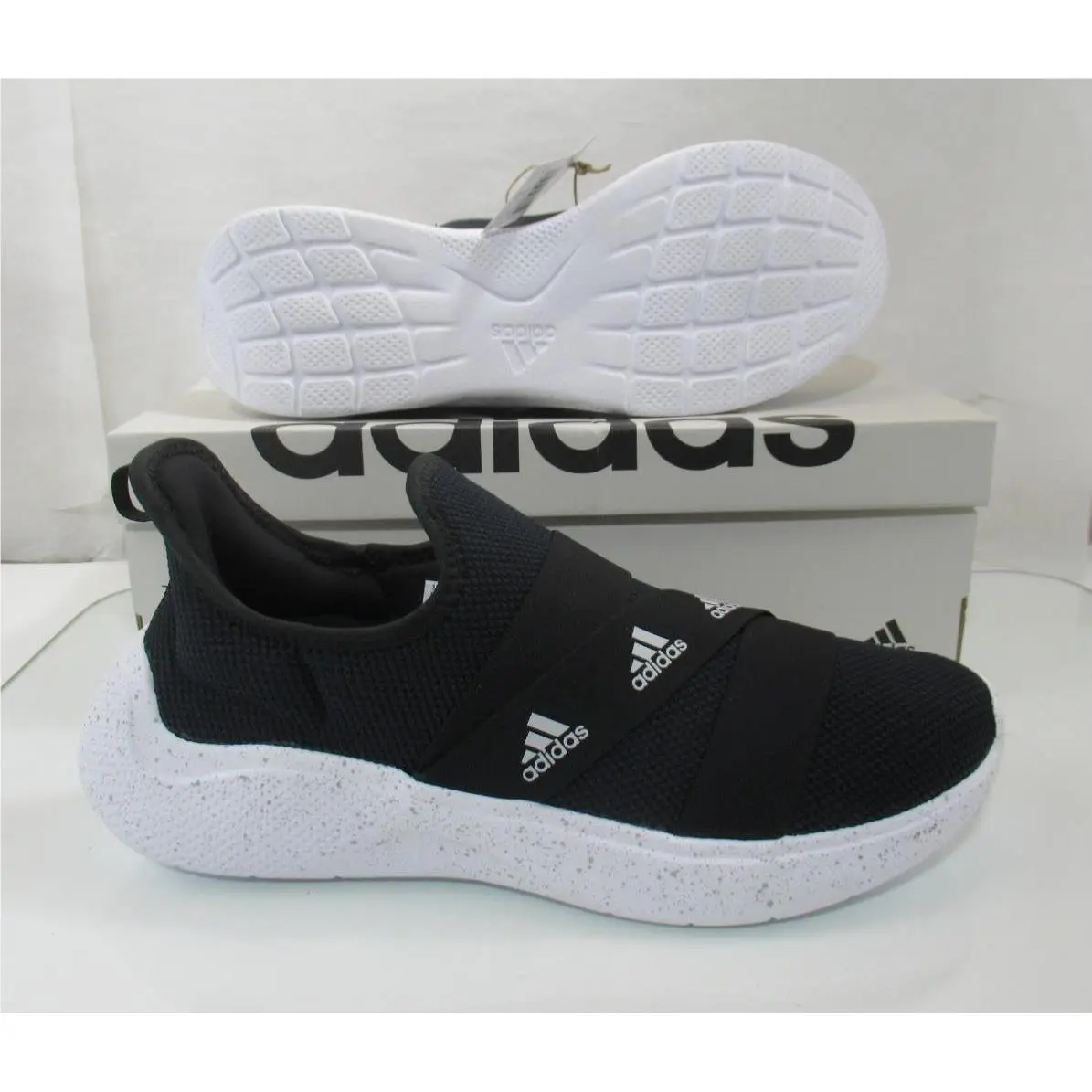 Adidas shoes - Women`s adidas Pure Motion Adapt Slip On - ID4429 - Black (UPC: 196465978715) 4