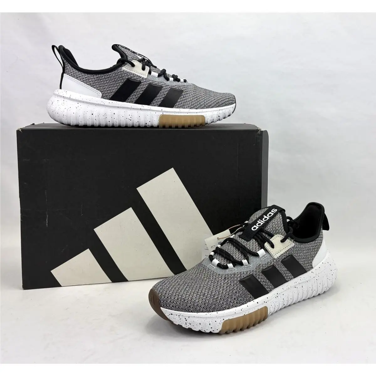Kaptir 4.0 Sportswear Sneaker Shoes JR8531 White/black/gum Men`s 7 by Adidas