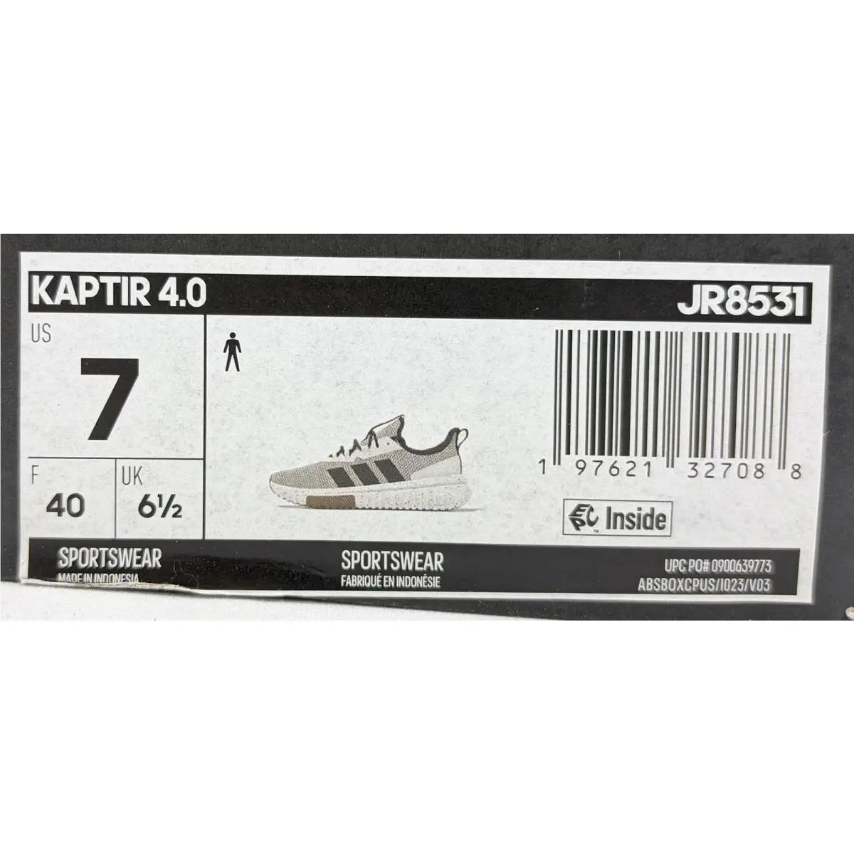 Adidas shoes - adidas Kaptir 4.0 - Kaptir - JR8531 - White/Black/Gum (UPC: 197621327088) 16