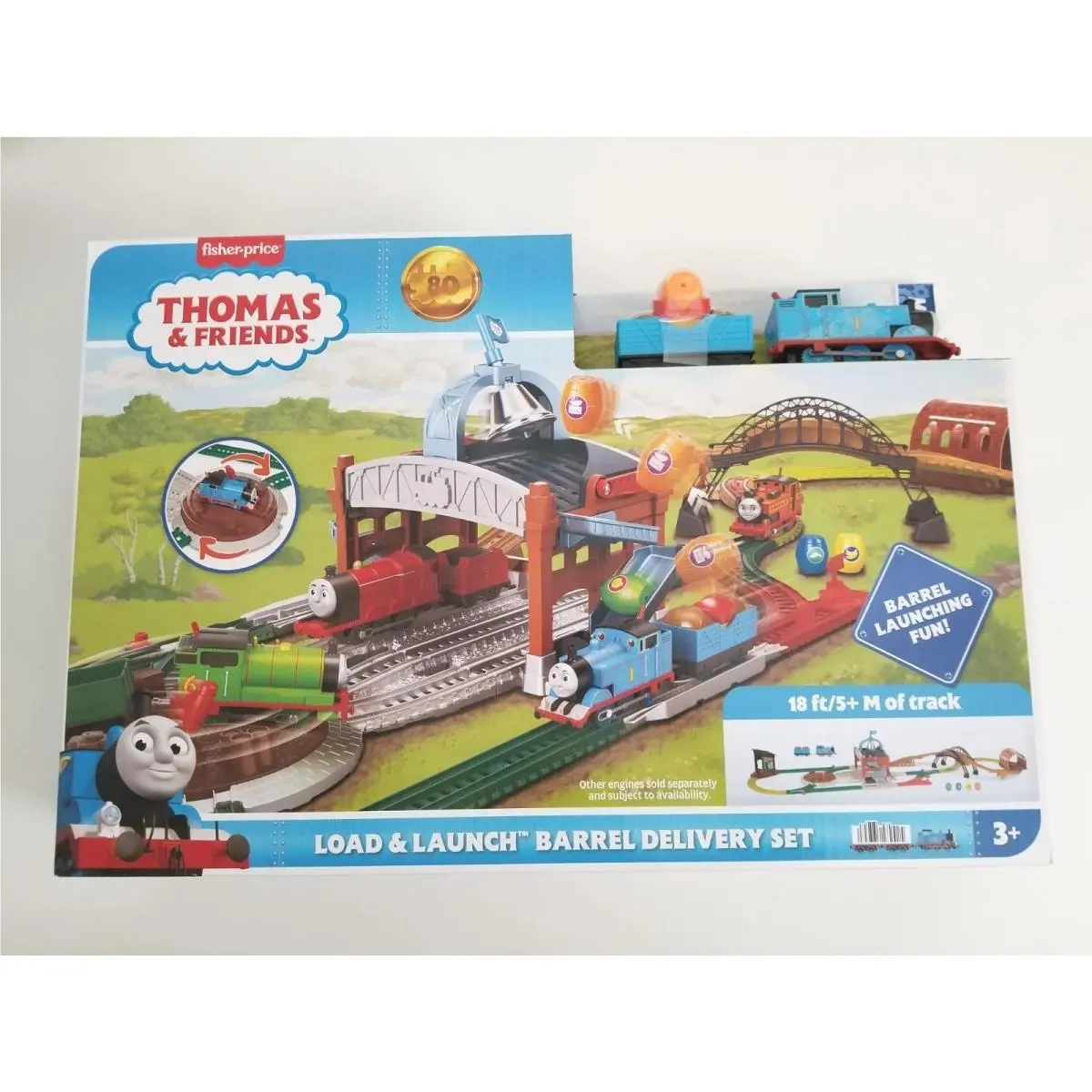 Thomas Load & Launch Barrel Delivery Set Friends Load Launch Barrel Delivery Set W/classic Engine Cargo Car
