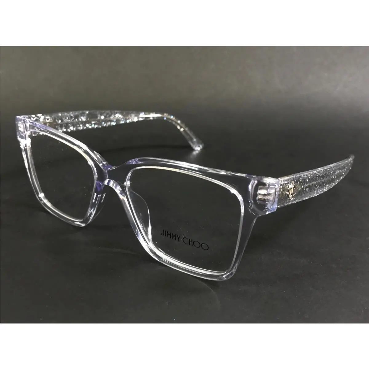Eyeglasses Frames JC3006U 5006 Crystal Silver Glitter 53-16-140 by Jimmy Choo