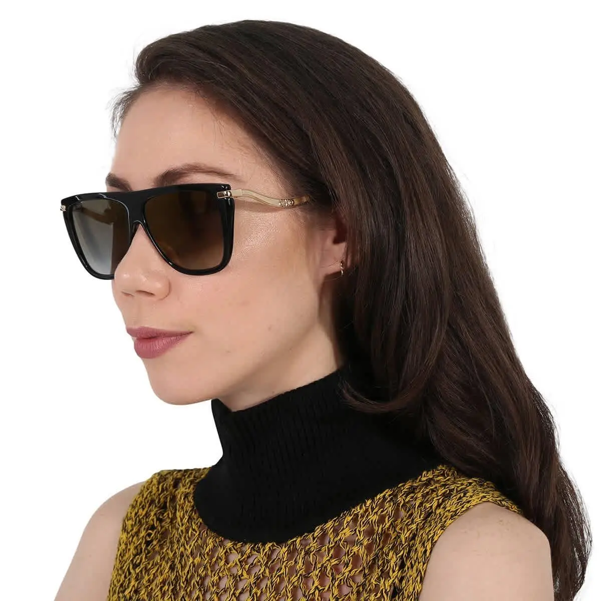 Gray SF Gold Browline Ladies Sunglasses Suvi/s 0807/FQ 58 by Jimmy Choo