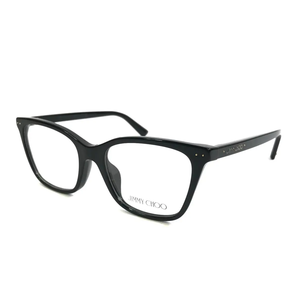 Eyeglasses Frames JC3048U 5000 Black Cat Eye Full Rim 50-17-140 by Jimmy Choo