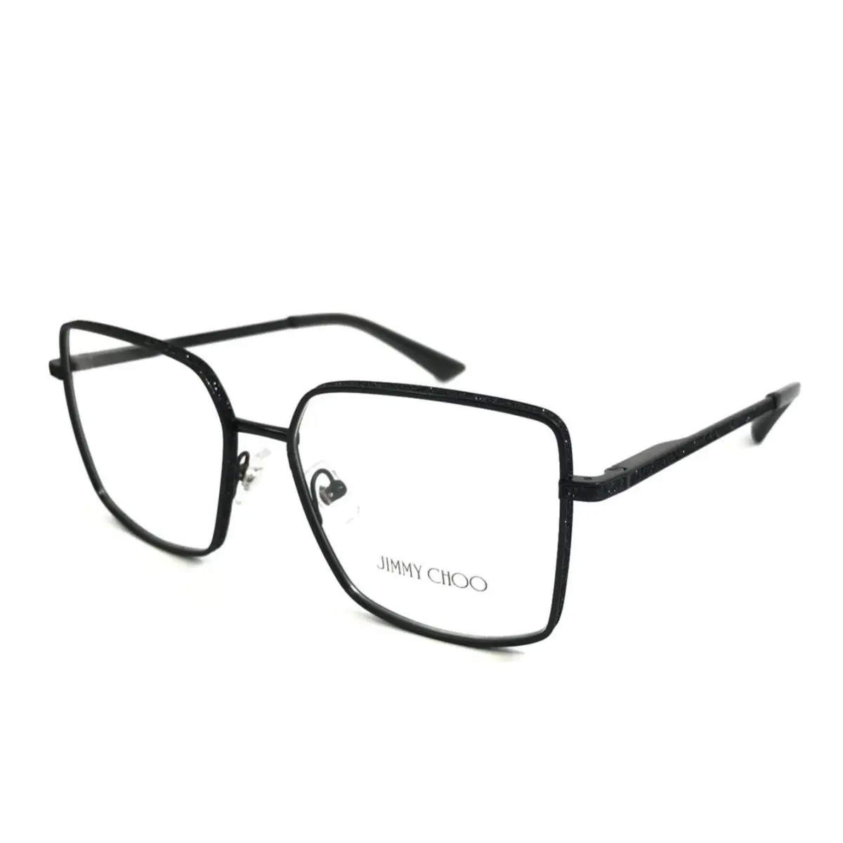 Eyeglasses Frames JC2017J 3001 Black Oversized Sparkly 53-16-140 by Jimmy Choo